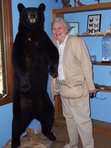 Piney Senior poses with a black bear!