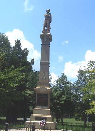 Statue honoring Revolutionary soldiers who fought at the Battle of Chestnut Neck in Port Republic