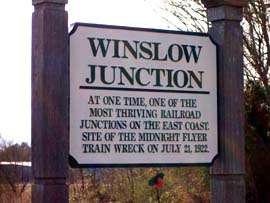 Sign at Winslow Junction, NJ